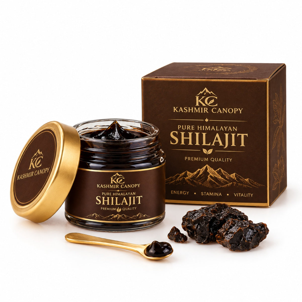 Kashmir Canopy Pure Himalayan Shilajit